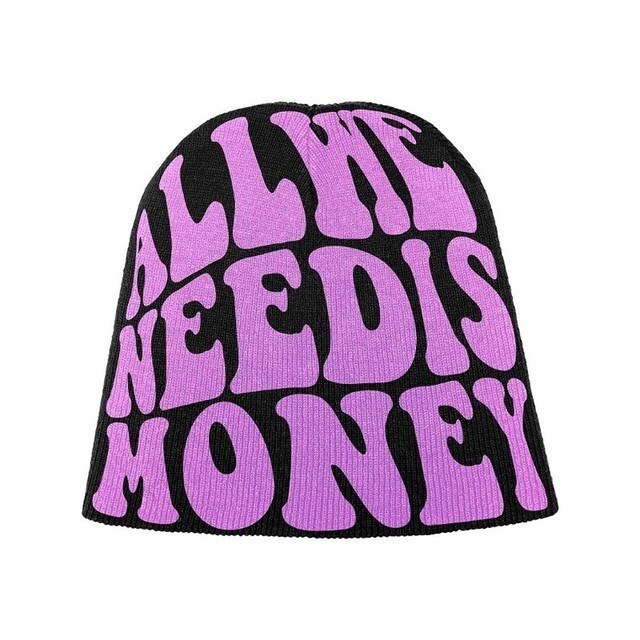 " All We Need is Money " Beanie Hat Streetwear