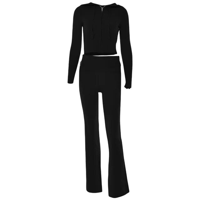 Sexy Knit Women's Two- Piece Jogger Lounge Sets