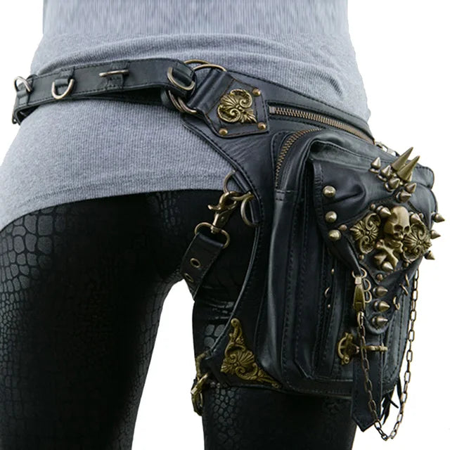 Motorcycle Goth Hipster Leg Bag