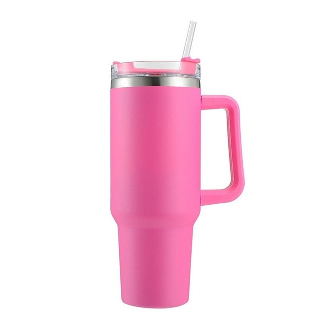 Insulated Stainless 40 oz Tumbler with Straw