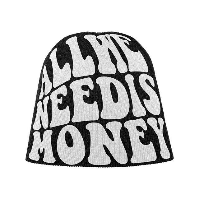 " All We Need is Money " Beanie Hat Streetwear