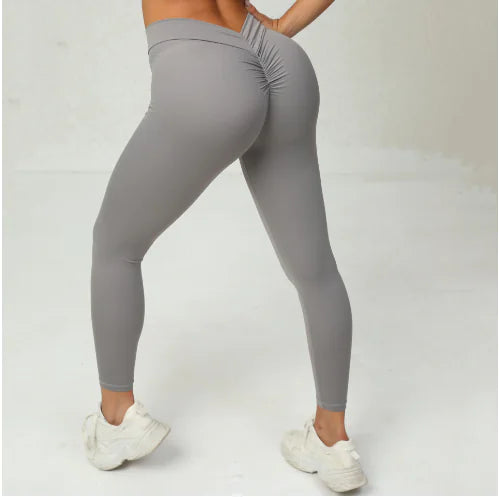 Sexy V Butt Push Up Fitness High Waist Workout Pants