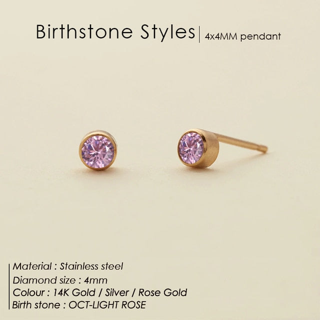 Birthstone Crystal  Earrings