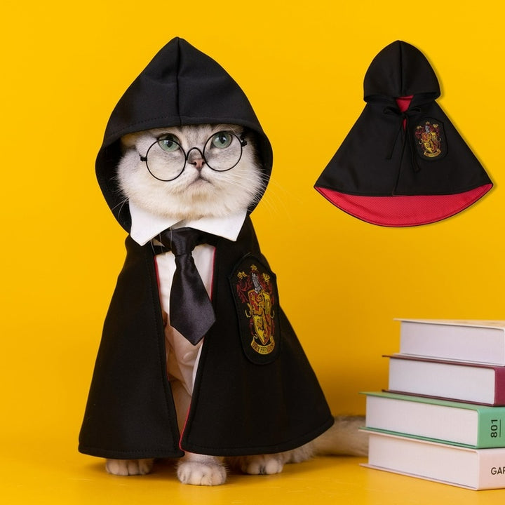 Pet Cosplay Harry Potter Look Cloak Hoodie Costume