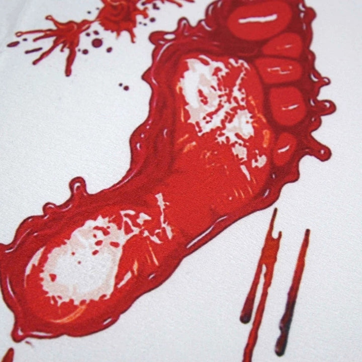 Bloody Footprint Door Mat for Halloween