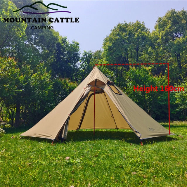 Ultralight Camping Pyramid Tent Waterproof Index of 3000