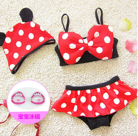 Baby Girls Mini Mouse Swimsuit