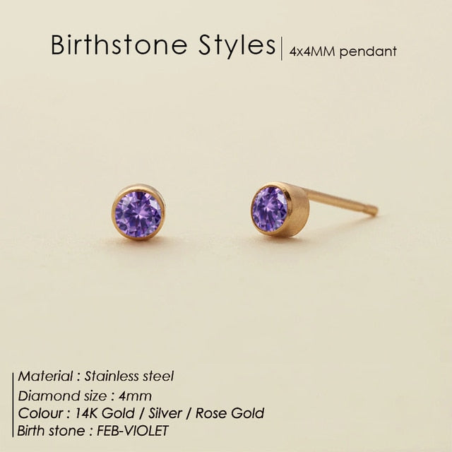 Birthstone Crystal  Earrings