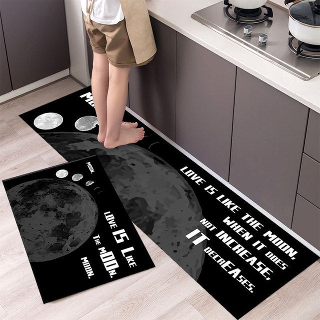 Tableware Pattern NON-Slip Kitchen Floor Mat