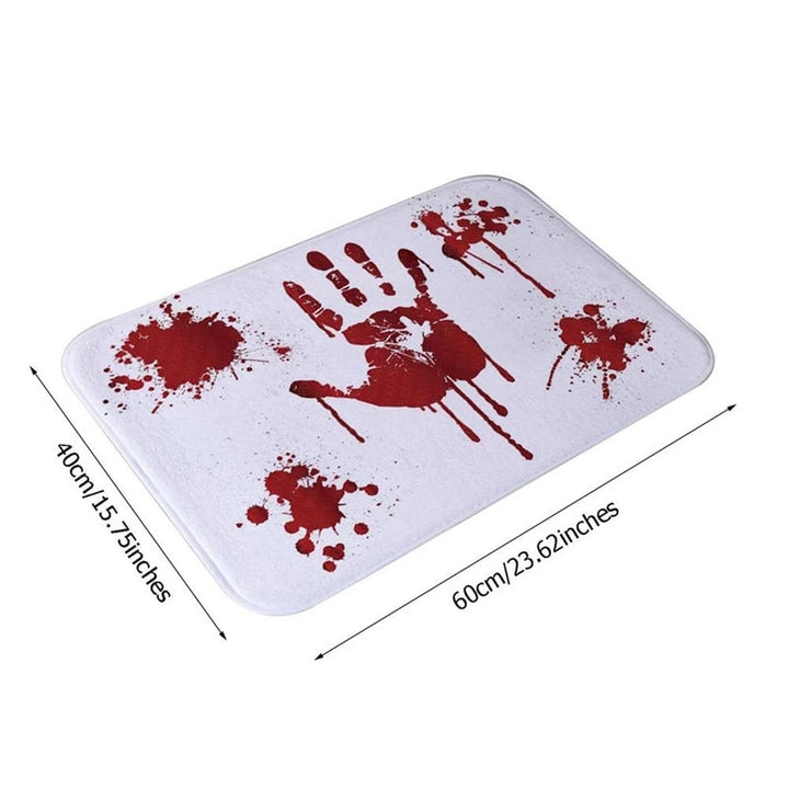 Bloody Footprint Door Mat for Halloween