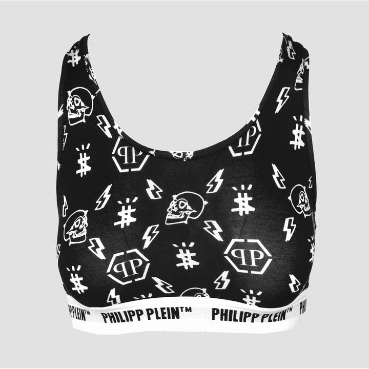 Skull Print Sports Bra 2 Piece Set by Philipp Plein