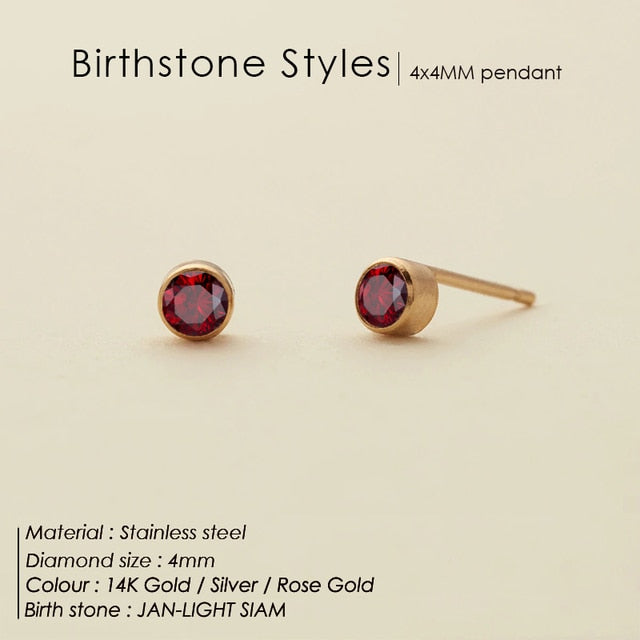 Birthstone Crystal  Earrings