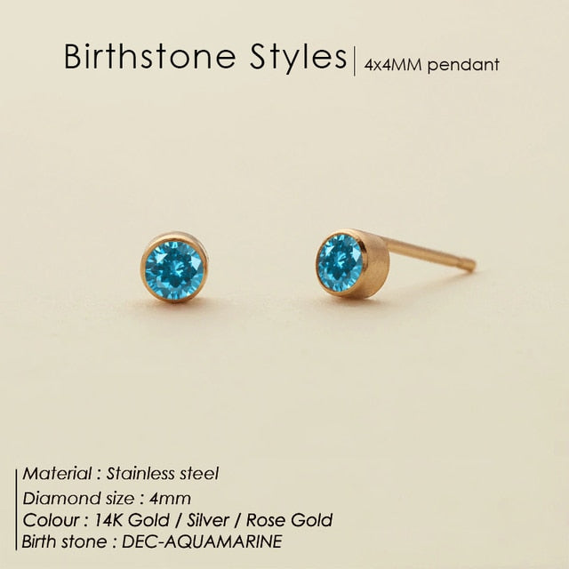 Birthstone Crystal  Earrings