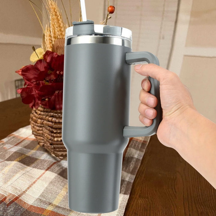 Insulated Stainless 40 oz Tumbler with Straw