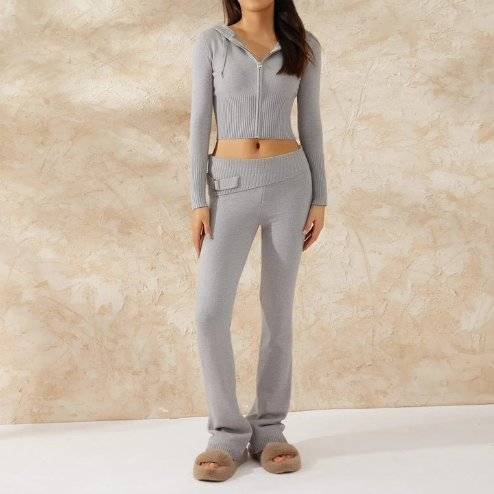 Sexy Knit Women's Two- Piece Jogger Lounge Sets