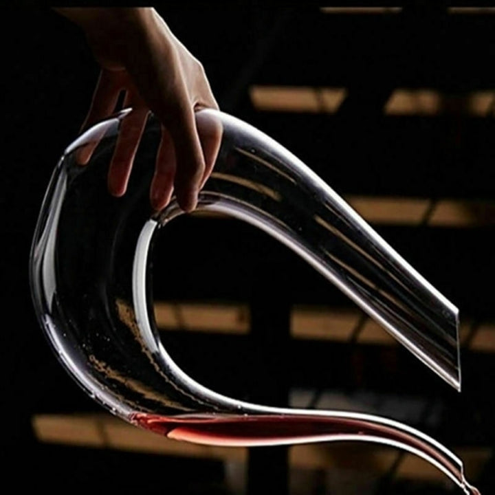 Crystal U-shaped 1500ml Wine Decanter Harp Swan Decanter Creative Wine Separator Clear Wine Aerator Glass Wine Decanter Bottle