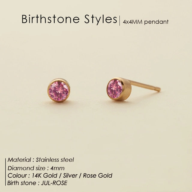 Birthstone Crystal  Earrings