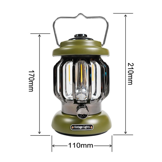 Camping LED Lantern by Vintage Lights