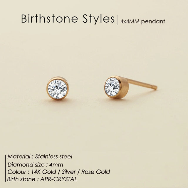 Birthstone Crystal  Earrings