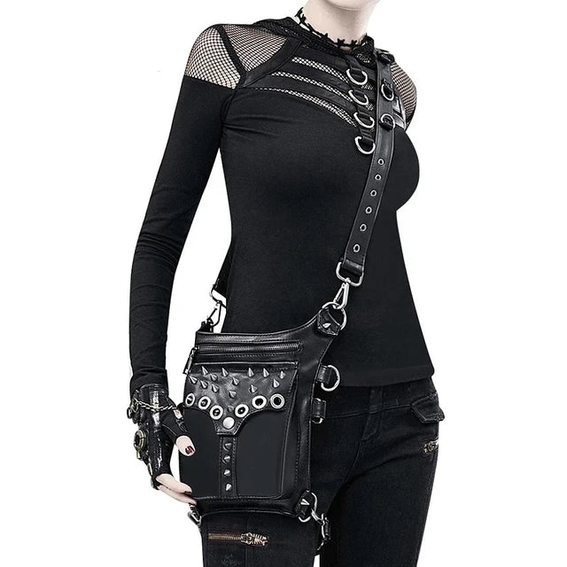 Motorcycle Goth Hipster Leg Bag