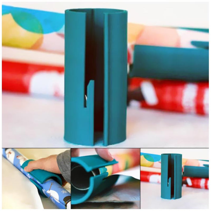 Easy -Slide Wrapping Paper Cutting Tool